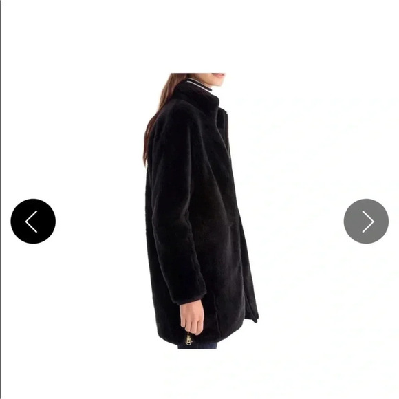 J. Crew Faux Fur Cocoon Coat - Picture 8 of 8